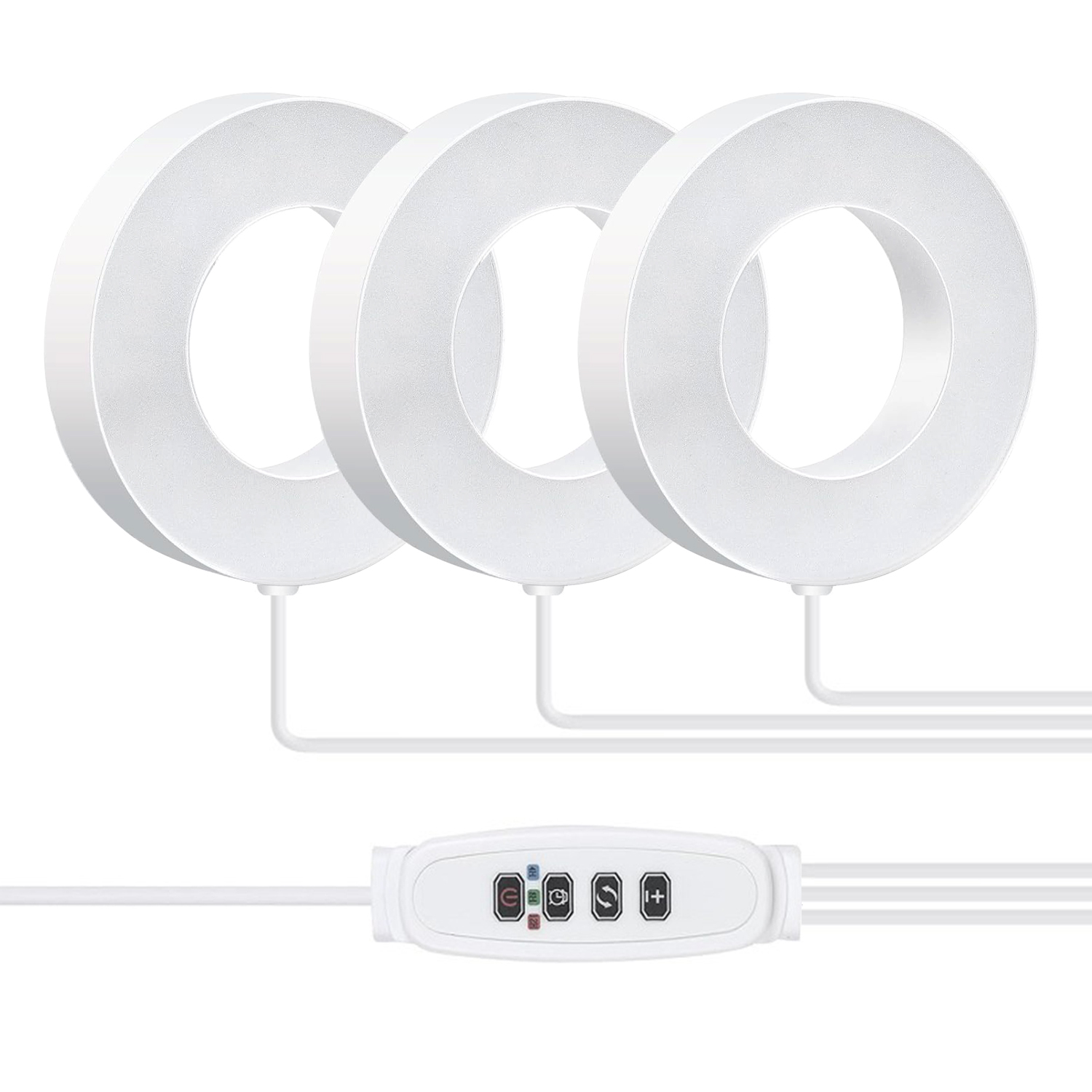 Decorative Ceiling-Mount Angel Grow Light 1 to 4 Ring DC5V USB Phytolamp for Indoor Plant Seedlings Home Flower Succulent,EDKFARM Grow Light System