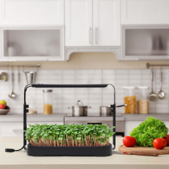 Gen 3 Adjustable Height Intelligent Garden Kit – Smart Timer Hydroponic Sprouter for Herbs, Microgreens & Seedlings on Office & Home Desks,EDKFARM Grow Light System
