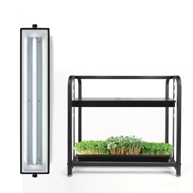 0.58m Desk Planter Tabletop Growing System Kit Grow Microgreen Herb Garden Planter Shelf Plant Light,EDKFARM Grow Light System