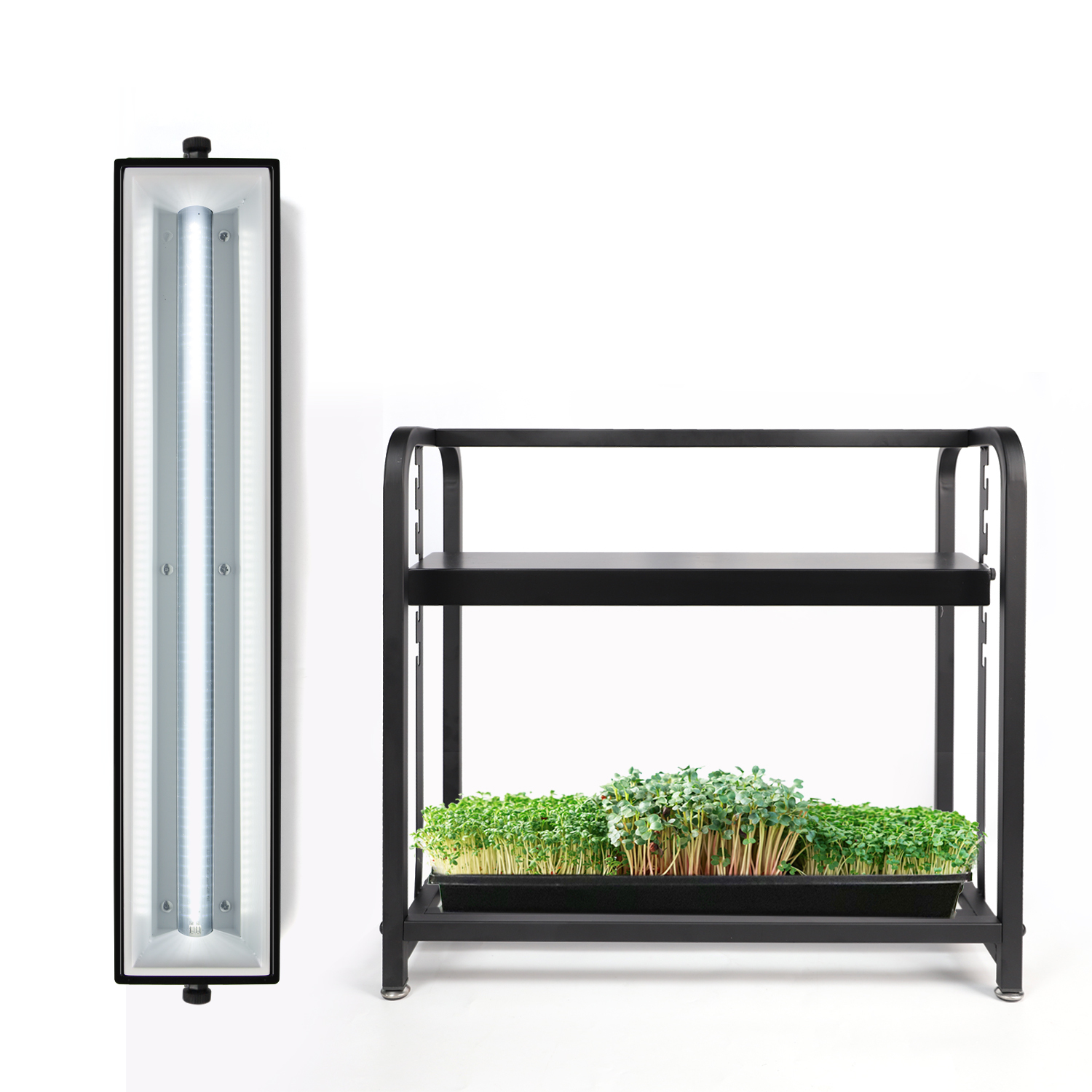 0.58m Desk Planter Tabletop Growing System Kit Grow Microgreen Herb Garden Planter Shelf Plant Light,EDKFARM Grow Light System
