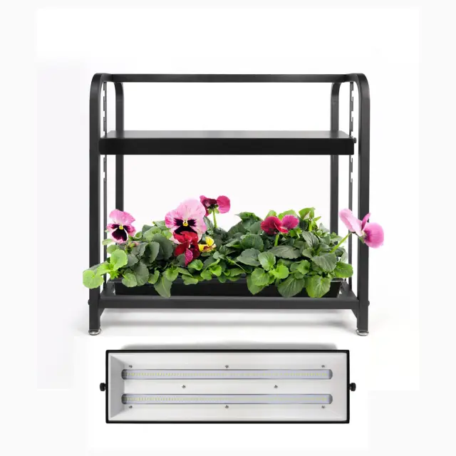 0.58m Desk Planter Tabletop Growing System Kit Grow Microgreen Herb Garden Planter Shelf Plant Light,EDKFARM Grow Light System