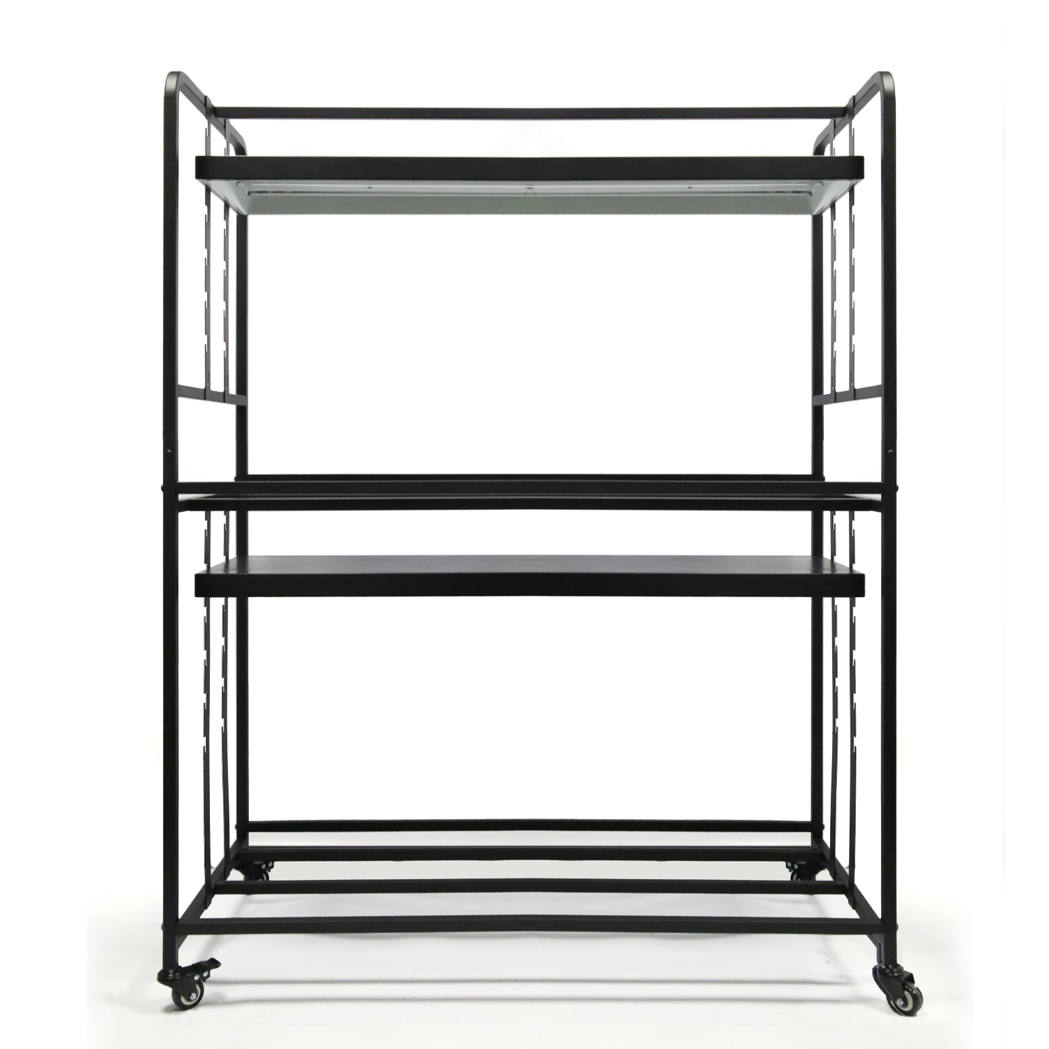 1.5m Adjustable Height 2-Tier Plant Stand with LED Grow Light – Ideal for Indoor Herb and Vegetable Growing,EDKFARM Grow Light System