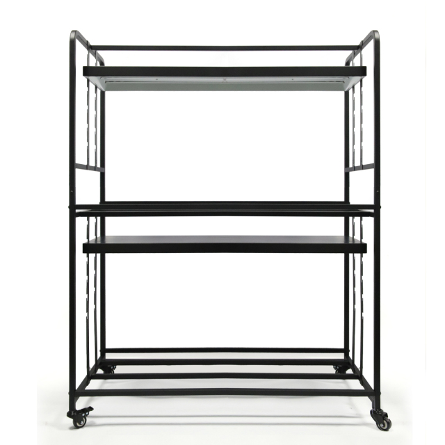 1.5m Adjustable Height 2-Tier Plant Stand with LED Grow Light – Ideal for Indoor Herb and Vegetable Growing,EDKFARM Grow Light System