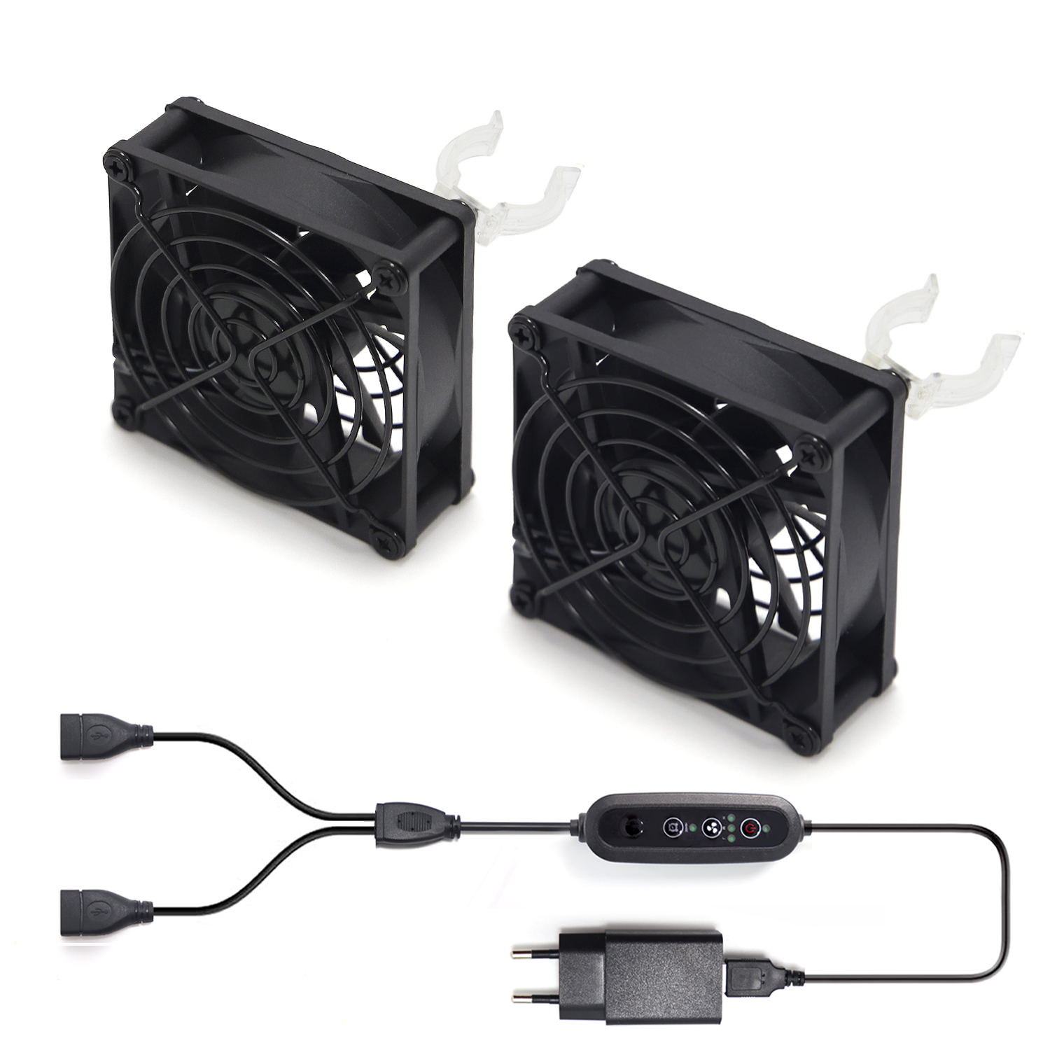 Mini Indoor Clip Fan with 3-Speed Control – Versatile Ventilation for Grow Tents, Vertical Racks, Desks, and More,EDKFARM Grow Light System