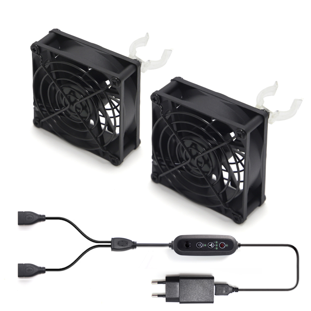 Mini Indoor Clip Fan with 3-Speed Control – Versatile Ventilation for Grow Tents, Vertical Racks, Desks, and More,EDKFARM Grow Light System