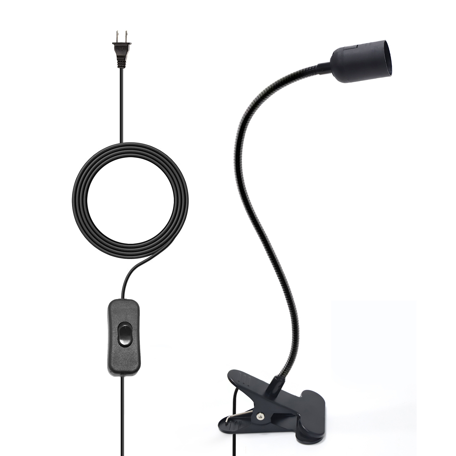 E26  / E27 double-ended clip lamp holder with switch for indoor plant growth bulbs,EDKFARM Grow Light System