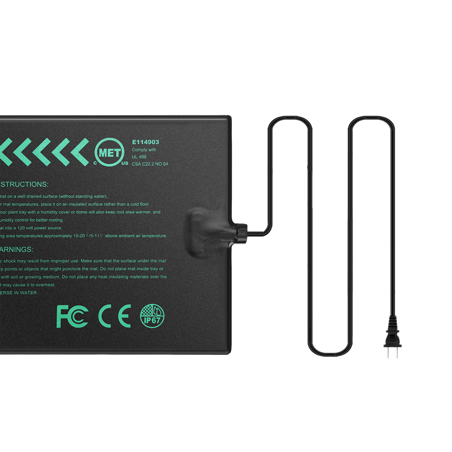 Seed Starter Heating Pad – Warmth Solution for Seed Germination and Indoor Gardening,EDKFARM Grow Light System