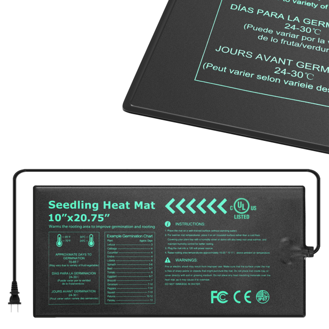 Seed Starter Heating Pad – Warmth Solution for Seed Germination and Indoor Gardening,EDKFARM Grow Light System