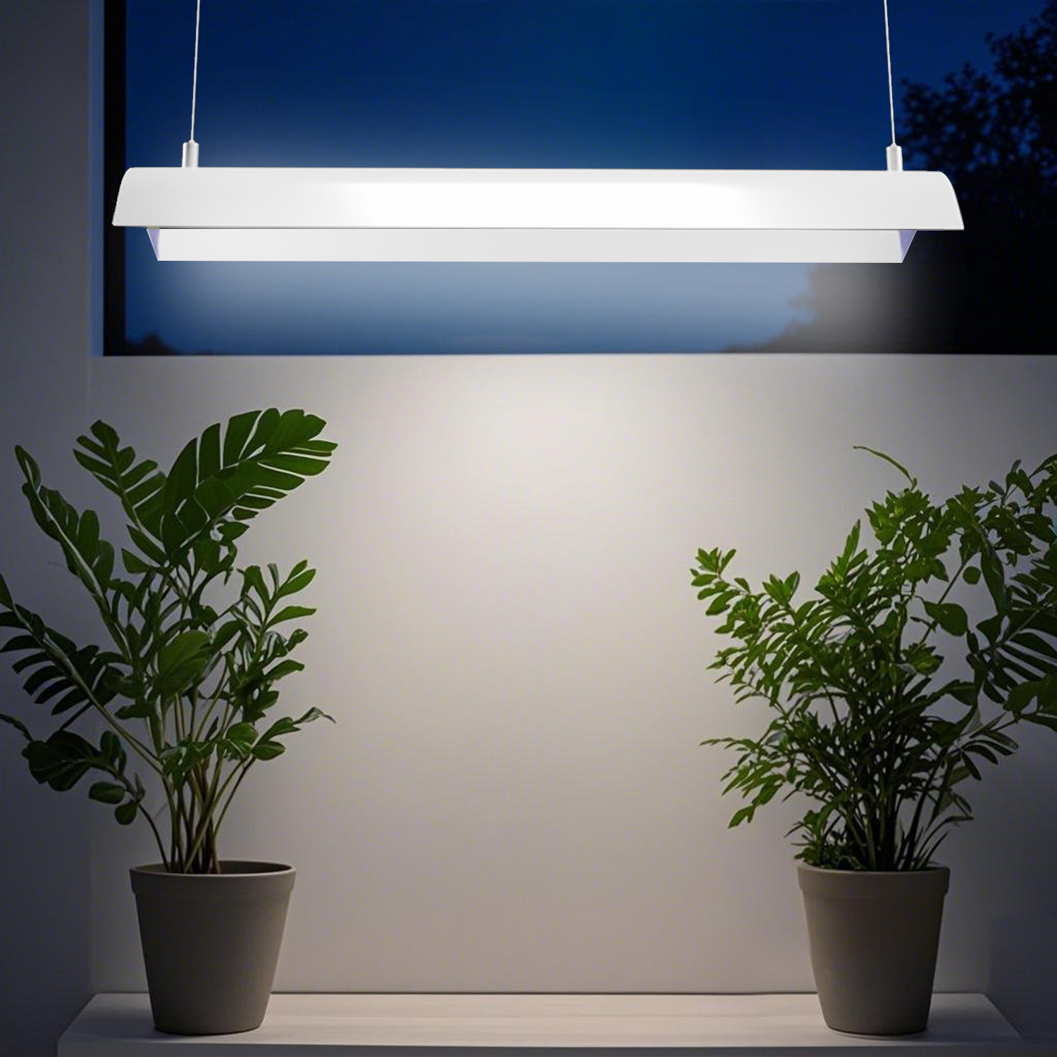 4FT 72W Full Spectrum LED Grow Strip – Hanging Horticulture Plant Light Fixture,EDKFARM Grow Light System