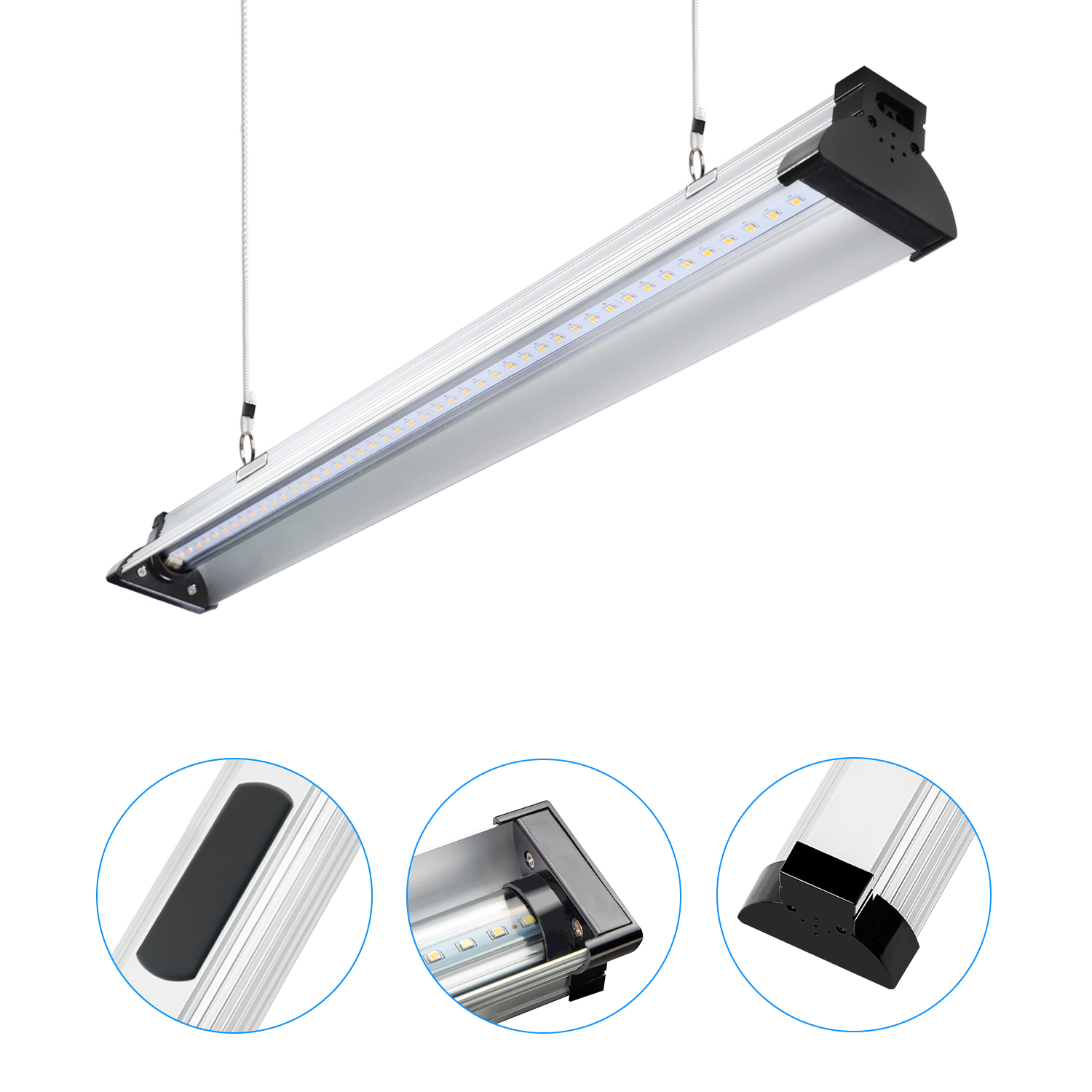 EDK WiFi-Enabled LED Grow Lights – 12W to 48W, 6400K Full Spectrum, Ideal for Beginners and Commercial Farming,EDKFARM Grow Light System