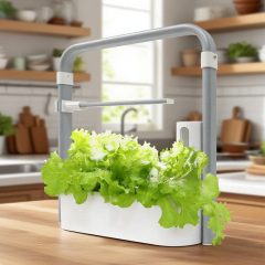 Smart Mini Hydroponic Garden Kit Gen 2 - Self-Watering Indoor Planter for Herbs 2026,EDKFARM Grow Light System
