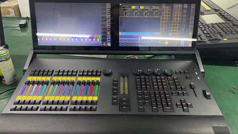 MA2 Command wing rgb touch screen control controller, stage lighting I7 CPU rgb backlight, electric pushrod
