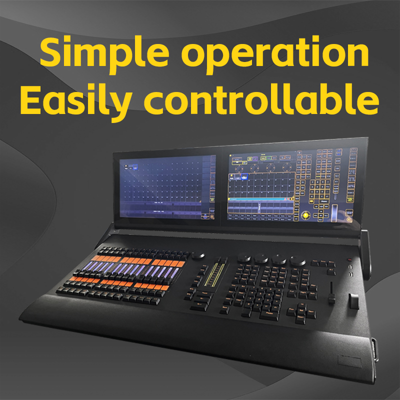 MA2 Command wing rgb touch screen control controller, stage lighting I7 CPU rgb backlight, electric pushrod