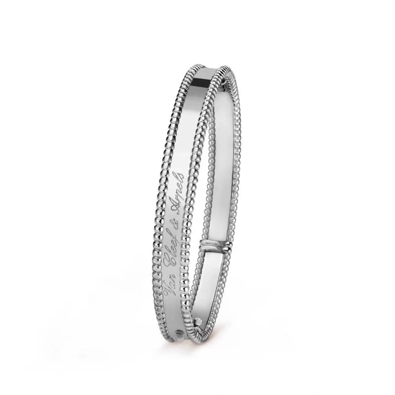 Clover bangle gold silver rose gold luxury bangle top quality bracelet