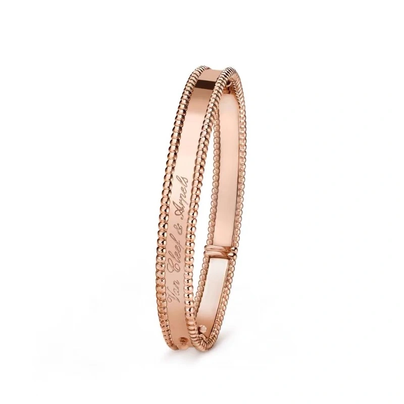 Clover bangle gold silver rose gold luxury bangle top quality bracelet