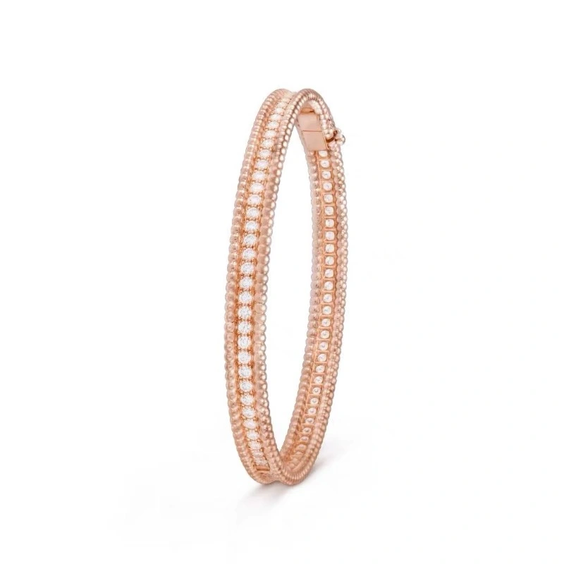 Clover bangle gold silver rose gold luxury bangle top quality bracelet