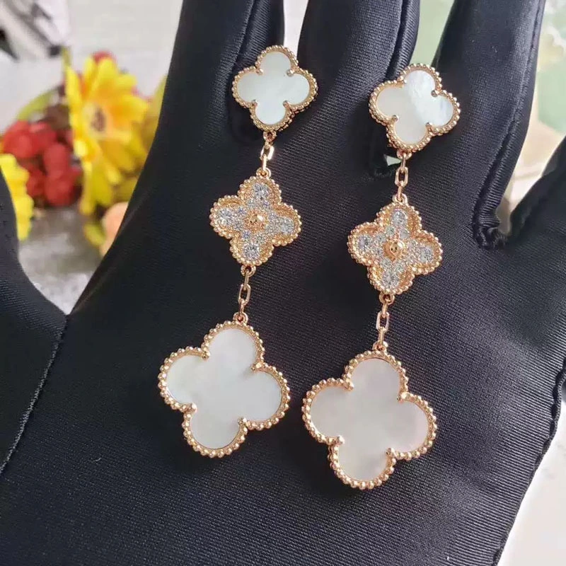 3 clover earrings