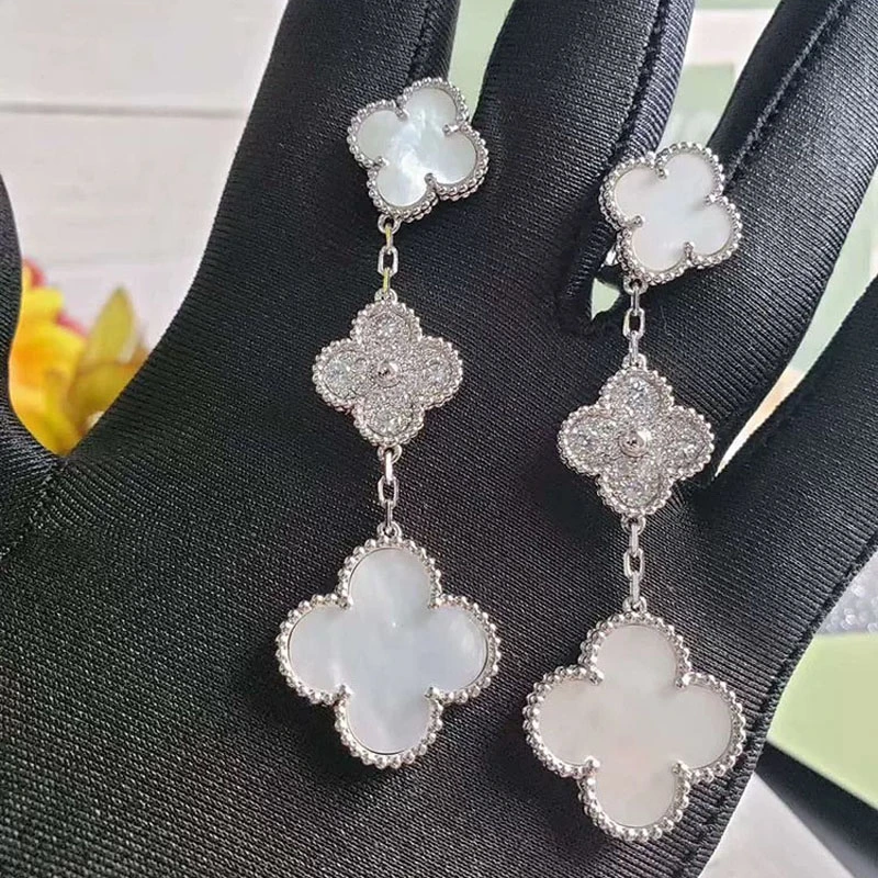 3 clover earrings
