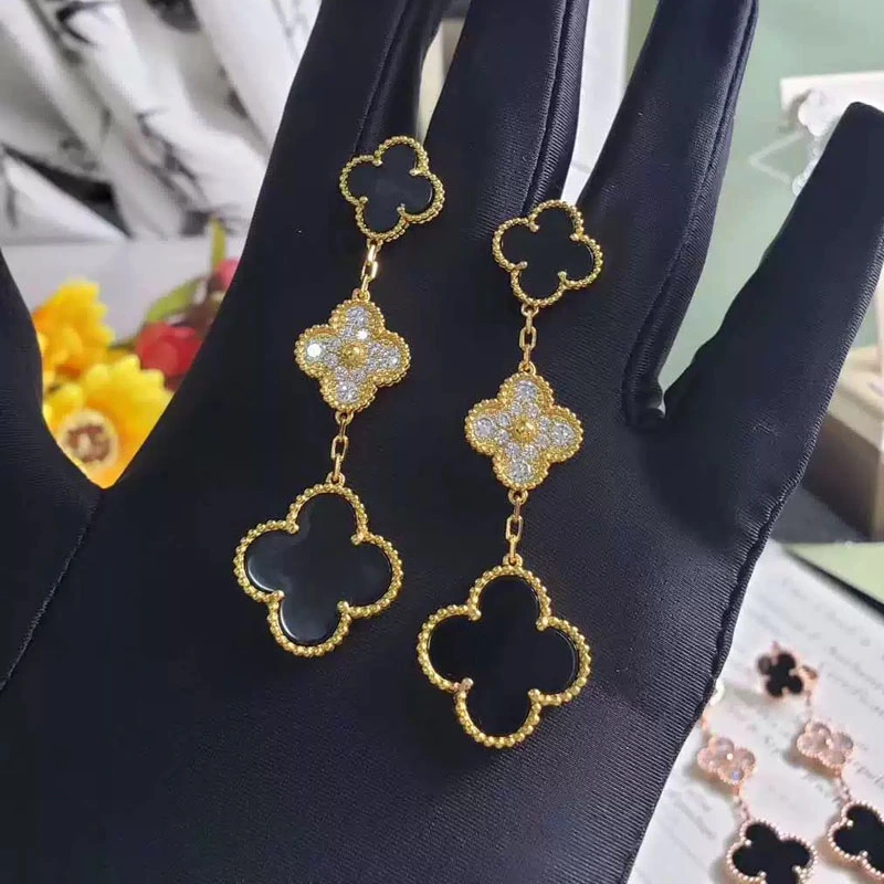 3 clover earrings