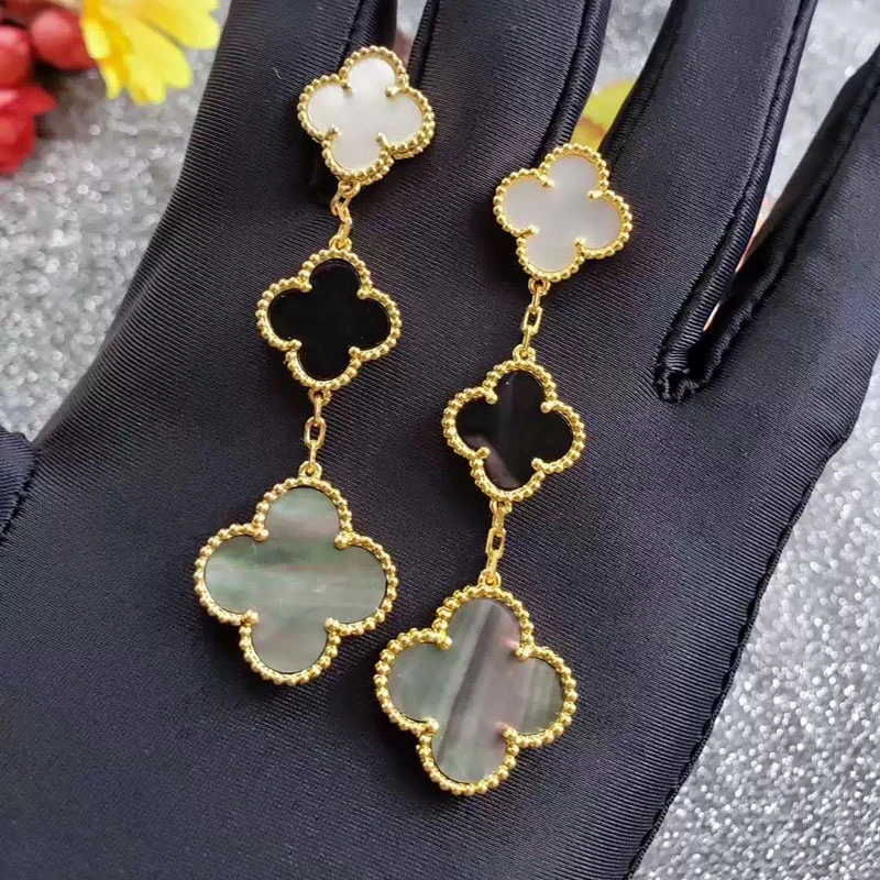 3 clover earrings