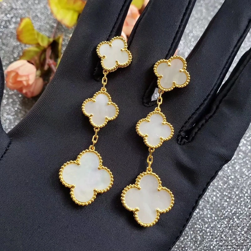 3 clover earrings