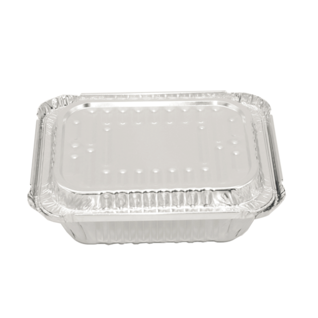 Disposable Logo Customized Food Packing Aluminum Foil Container 
