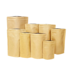 Food Grade Resealable Ziplock Stand Up Pouch Paper Bags For Food Packaging