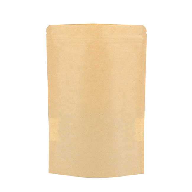 Food Grade Resealable Ziplock Stand Up Pouch Paper Bags For Food Packaging