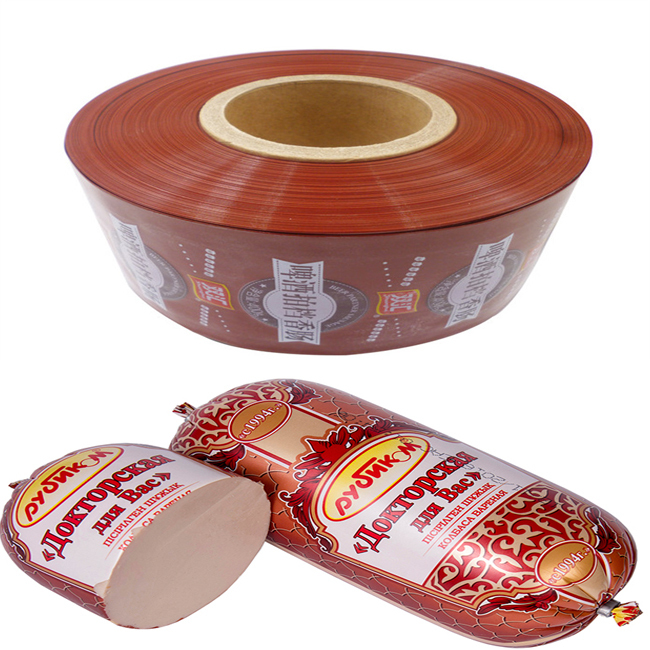 Food Grade FDA HALAL Certified Custom Printed Logo Multiple Sizes Plastic Sausage Casings for Meat Processing