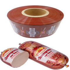 Food Grade FDA HALAL Certified Custom Printed Logo Multiple Sizes Plastic Sausage Casings for Meat Processing
