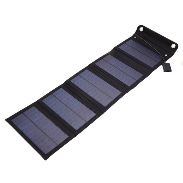 20W monocrystalline silicon solar panel folding bag for outdoor portable mobile phone charging and power generation photovoltaic panel