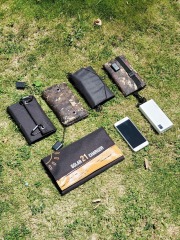 20W monocrystalline silicon solar panel folding bag for outdoor portable mobile phone charging and power generation photovoltaic panel