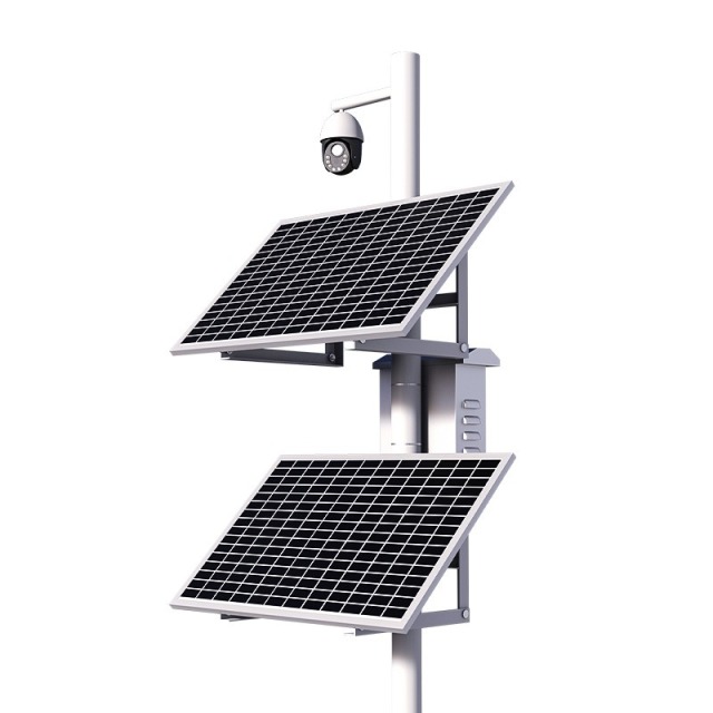 Solar monitoring power supply system 12v gun bolt 24V ball machine lithium battery outdoor wind solar complementary power generation photovoltaic panel
