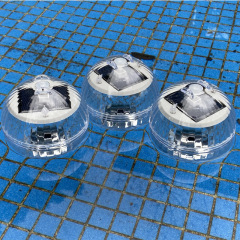 Solar powered floating light, courtyard pond floating light, 10CM floating landscape light, rainbow changing color light