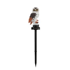 Outdoor Garden Owl LED Solar Light Courtyard Simulation Animal Resin Lawn Plug in Light