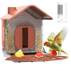 Intelligent AI recognition bird feeder solar powered camera outdoor high-definition bird watching device