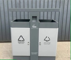 Stainless steel classified garbage bins, outdoor garbage cans, outdoor peel boxes, public places, parks, scenic spots, street sanitation