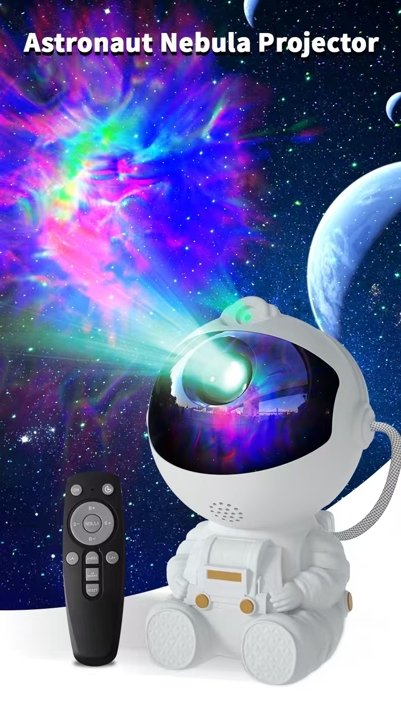 Astronaut laser mood light, astronaut starry sky projection light, ambient table lamp, children's night light