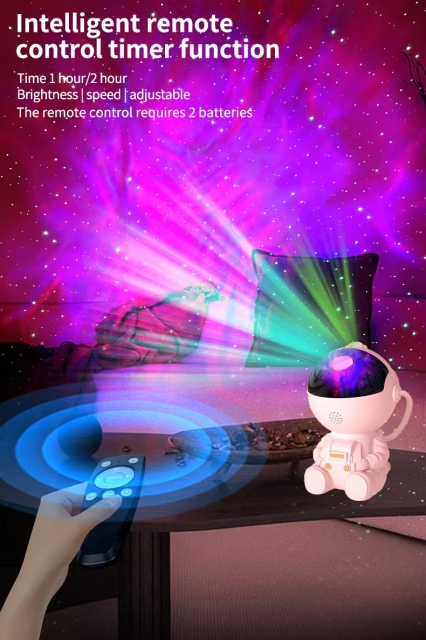Astronaut laser mood light, astronaut starry sky projection light, ambient table lamp, children's night light