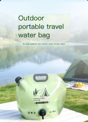 Essential outdoor travel water storage bag, portable outdoor water bag, 8-liter large capacity bag with faucet valve