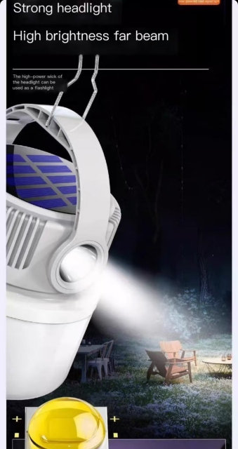 Solar Camping Lamp Rechargeable Long Battery Life Emergency Light Night Market Stall Lamp Outdoor Rechargeable Lighting Lamp