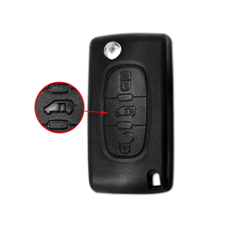 (433MHz) Flip Remote Key For Peugeot (Van)