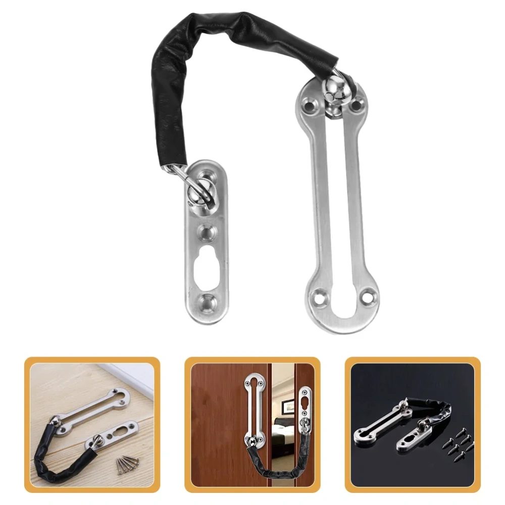Door Chain Latch Stainless Steel shackles entrance inner lock Indoor Security Chain Lock door security Anti-theft Tools