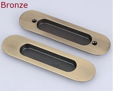 Double Side Zinc Kitchen Cupboard Furniture Cabinet Sliding Door Recessed Pull Built-in Flush Door Thickness: 39-45MM