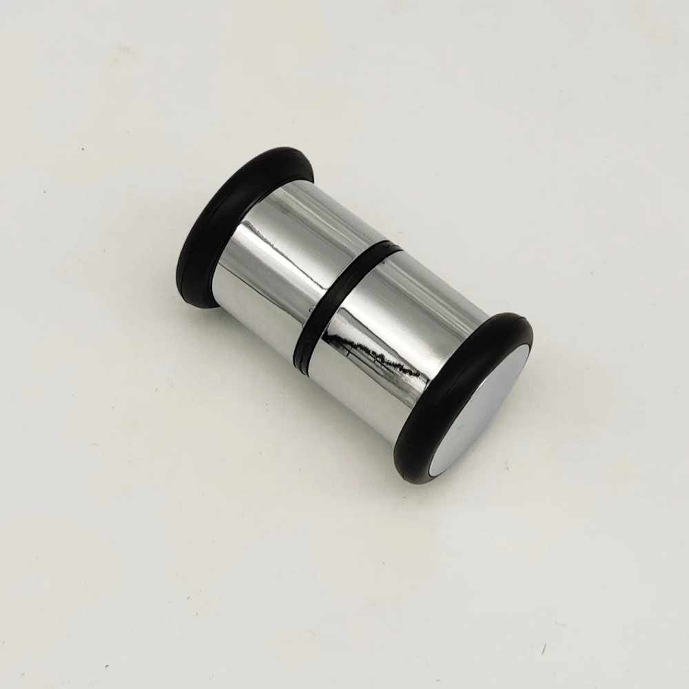 Soft Rubber Door Handle Single Hole Round Sliding Glass ABS Chromed Door Handles For Shower Cabin Accessory Shower Room Parts