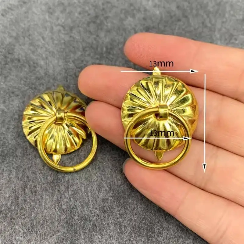 DIY Delicate Antique Bronze color Jewelry Mini  Pull Ring Fasteners Brad  For Box Chest Cabinet Furniture Hardware Accessories