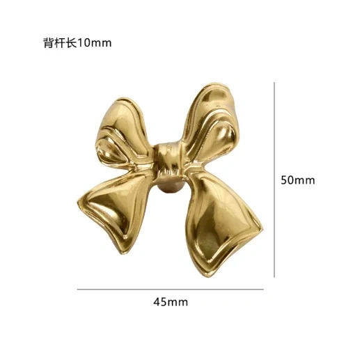 Light Luxury Bow Knobs Brass Furniture Bowknot Handles and Knobs for Kitchen Cabinet Handle Drawer Pulls Home Decor Hardware