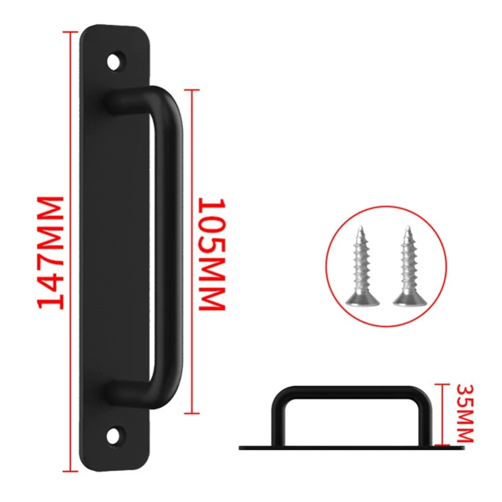 1 pc Door Handle Cabinet Pulls Aluminum Push-pull Balcony Gate Window Pulls Knob Kitchen Furniture Hardware Handle