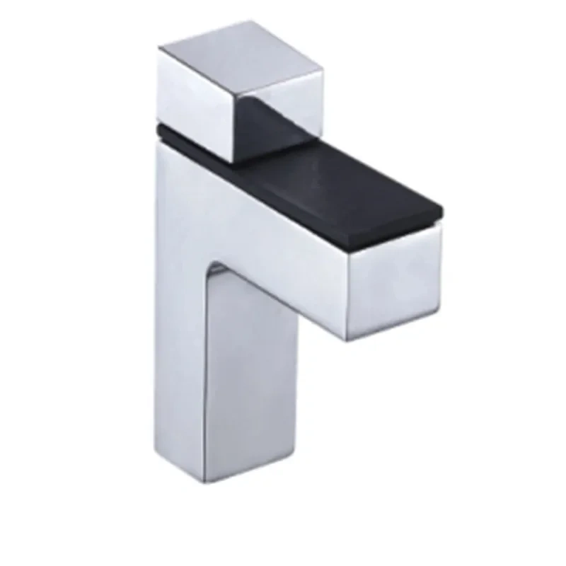 2Pcs F-type Glass Clamp Glass Plated Brackets Zinc Alloy Chrome finish Shelf Holder Support Brackets Glass holder