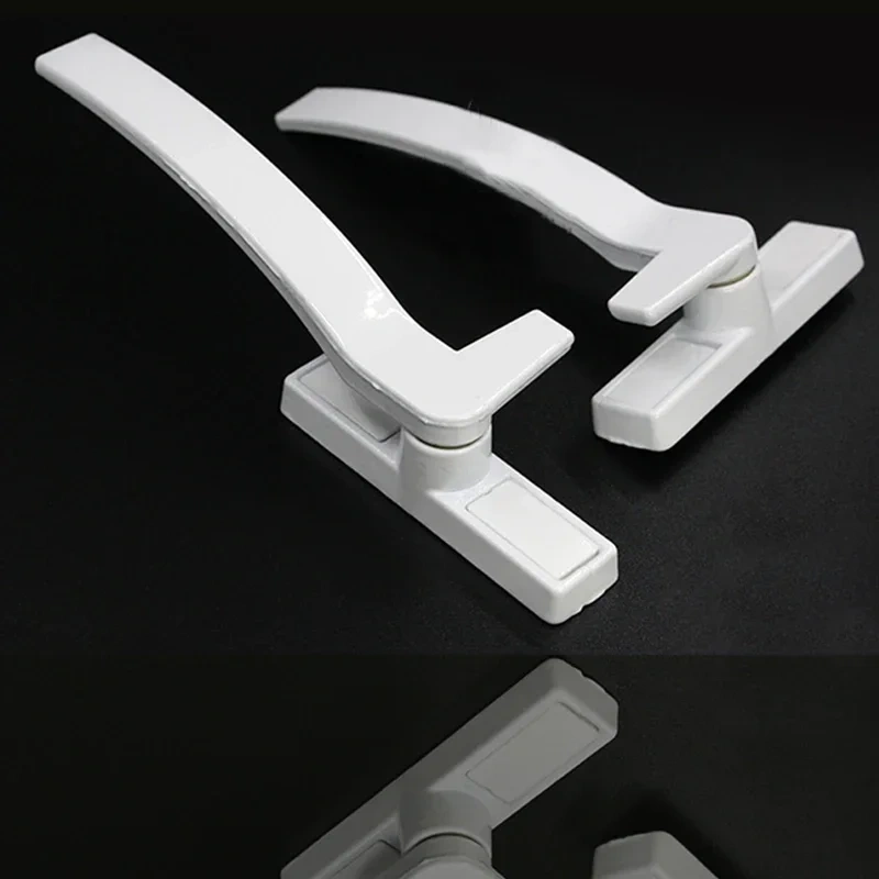 1 Pair White Replacement UPVC Window Handles Hand Zinc Alloy Window Hardware Door Handle